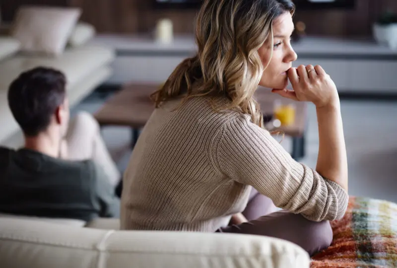 couple contemplating divorce