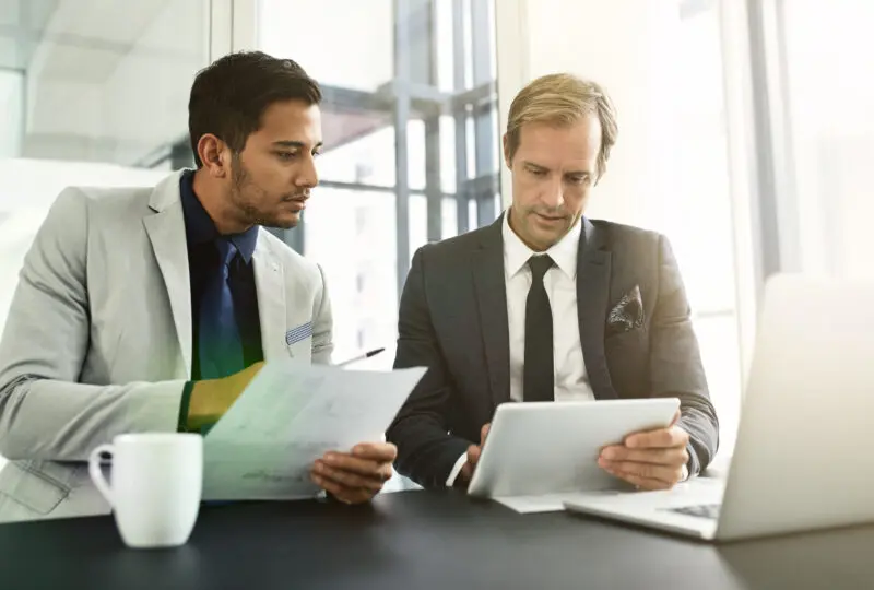 two appellate lawyers discussing a case