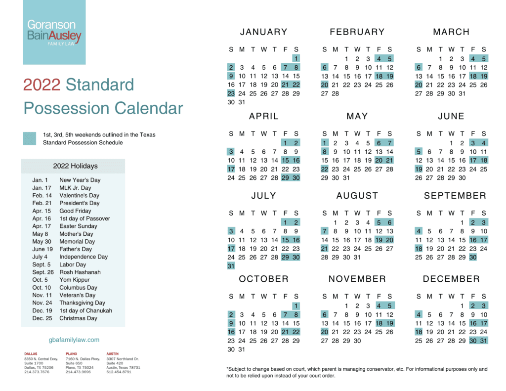 Texas State Calendar Fall 2022 - Customize and Print