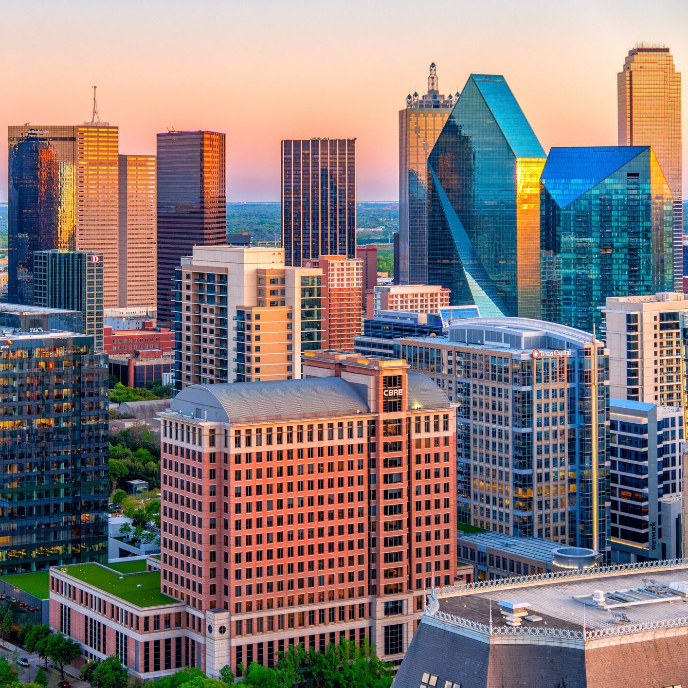 skyline of dallas texas